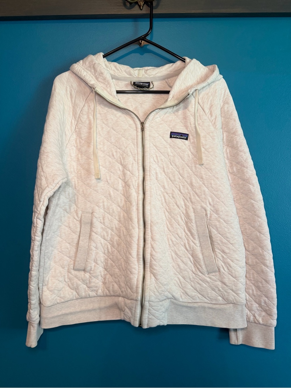Patagonia Women's Quilted Full-Zip Hoodie - Off-White
